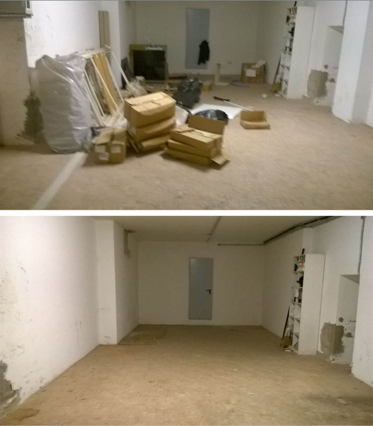 gennaio 2015 svuota magazzino Piacenza